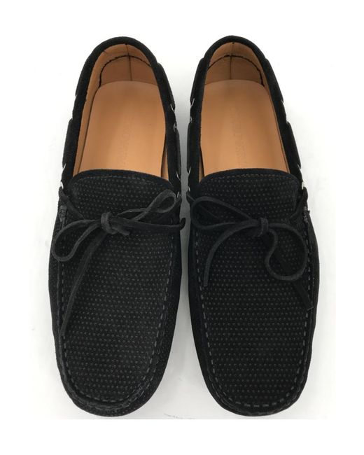 Emporio Armani Black Logo Business Casual Shoes for men