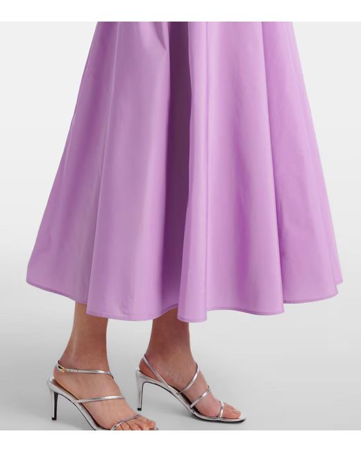Patou Purple Pleated Midi Dress
