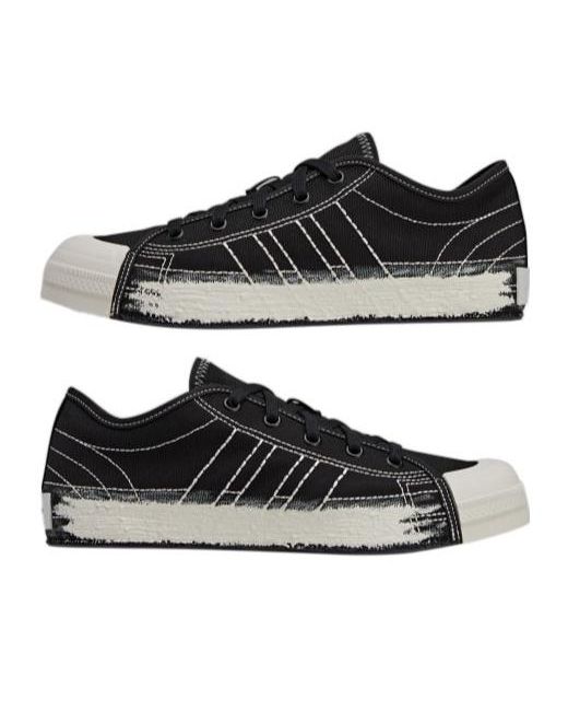 Adidas Black Nizza Lo Low Top Casual Shoes for men