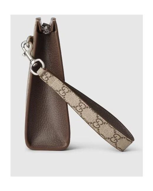 Gucci Multicolor Gg Logo Plaque Monogrammed Clutch Bag for men