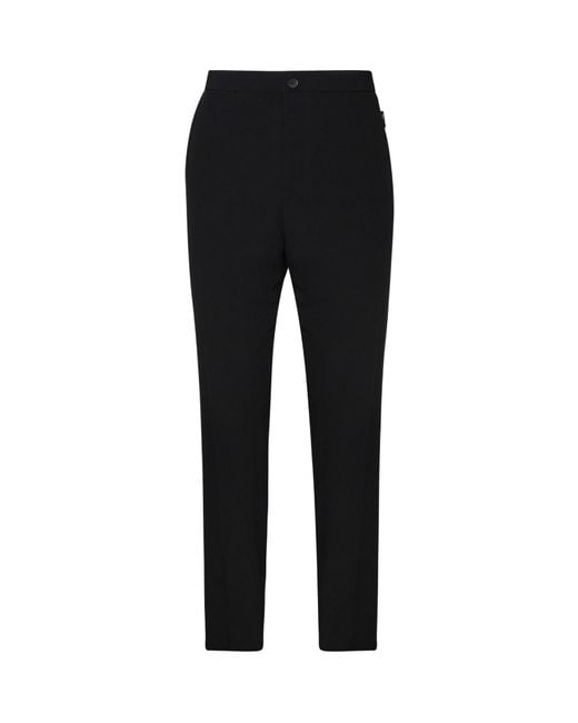 Hevò Black Torrechianca Zip-Closure Pants for men