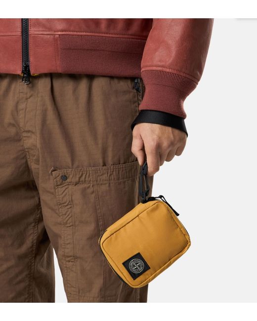 Stone Island Metallic Wrist Wallet for men