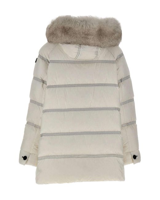 Peuterey Gray Long-Sleeved Down Jacket
