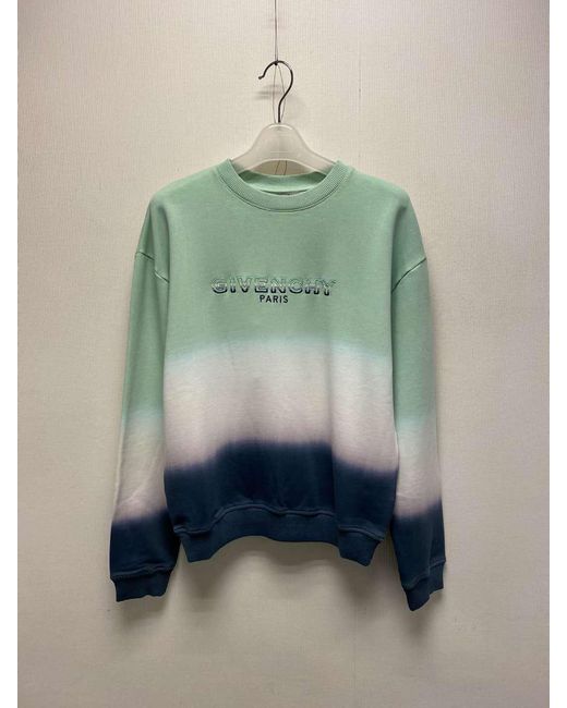 Givenchy Blue Logo Graded Sweater