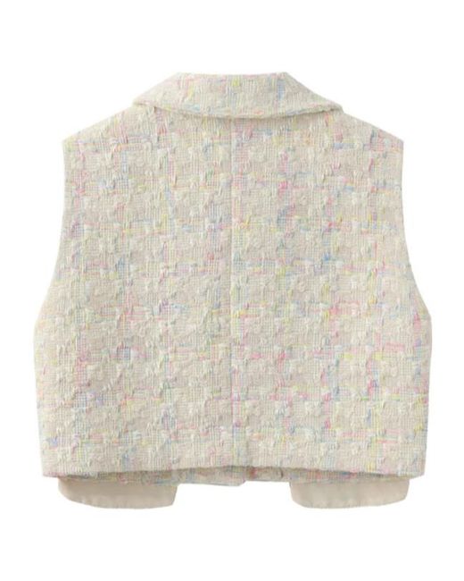 Marissa Chiara Natural Sleeveless Vest