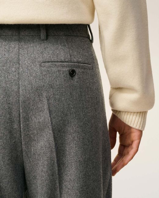 AMI Gray Wide Leg Pants for men