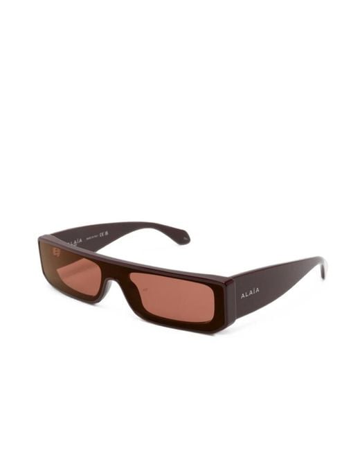 Alaïa Multicolor Rectangular Sunglasses
