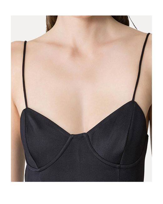 Forte_forte Black Spaghetti Strap Maxi Dress