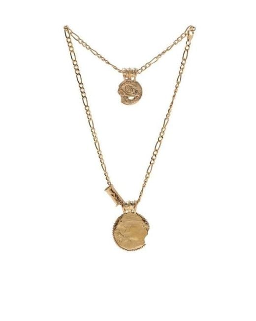 Alighieri Metallic Logo Necklace