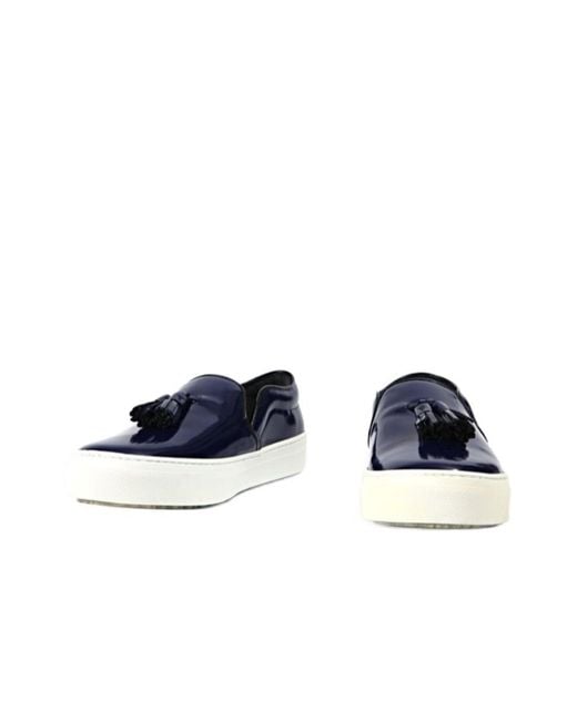 Céline Blue Round-Toe Sneakers