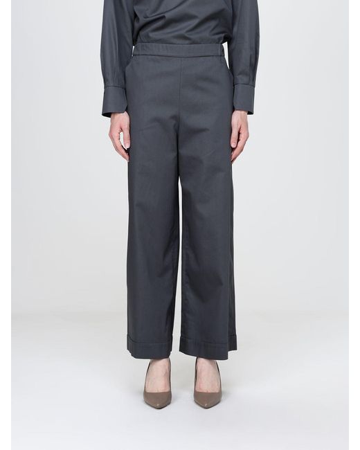 Max Mara Gray High-Waisted Trousers