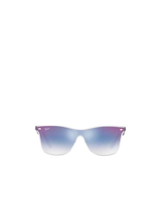 Ray-Ban Blue Logo Sunglasses for men