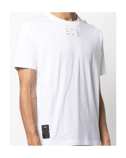 McQ Alexander McQueen White Motif-Print T-Shirt for men