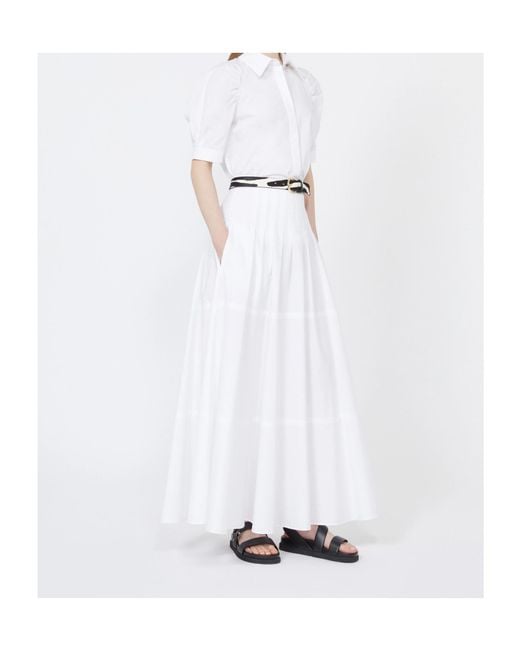 Max Mara White Studio Amore Ruched Short-Sleeved Shirt