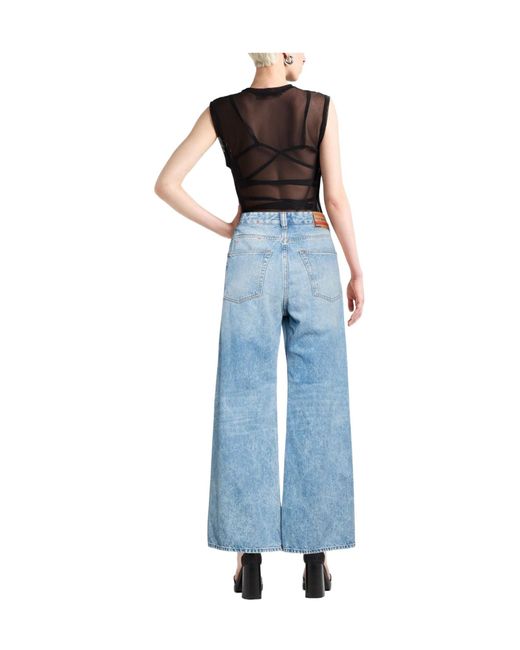 DIESEL Blue Loose Denim Trousers