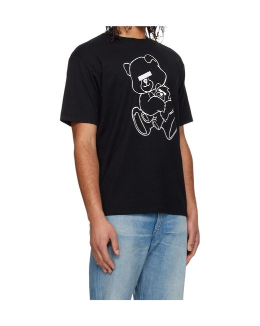 Undercover Black Crew Neck Short-Sleeved T-Shirt for men