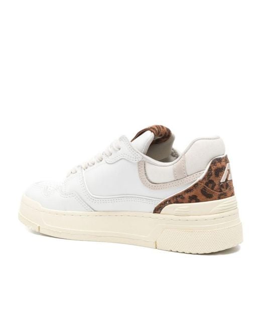 Autry White Clc Low-Top Sneakers