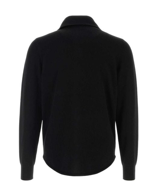 Dries Van Noten Black Single-Breasted Shirt for men