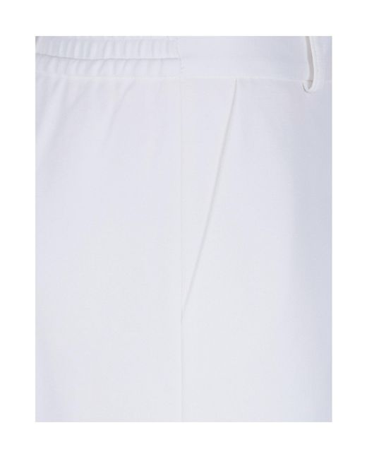 Liviana Conti White Danny Elasticated Trousers