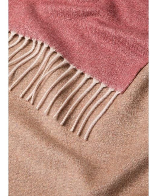 Loro Piana Pink Two-Tone Scarf