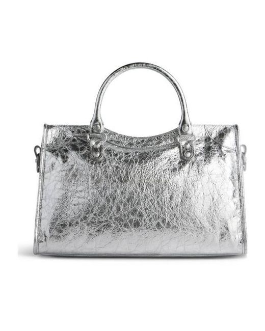 Balenciaga Gray Le City Bag Medium