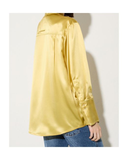 MAX&Co. Yellow Long-Sleeved Shirt