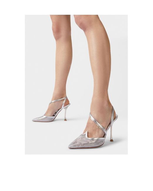 Roger Vivier White I Love Vivier Slingback Pumps