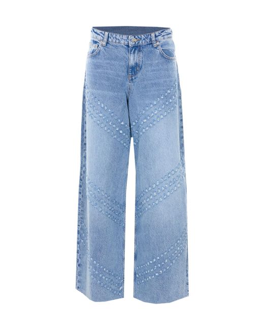 Liu Jo Blue Flare Embellished Jeans