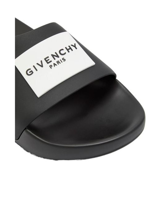 Givenchy Multicolor Logo Rubber Sliders for men