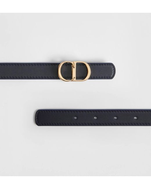 Dior White Reversible Cd Icon Belt