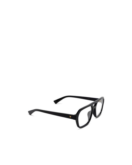 Bottega Veneta White Eyewear Square Frame Glasses for men
