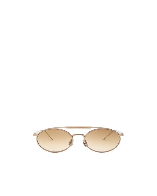 Brunello Cucinelli Multicolor Aviator-Style Oval Sunglasses for men