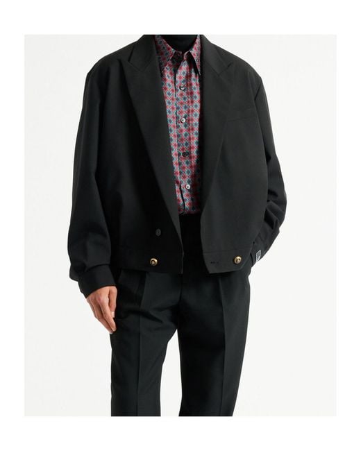 Balmain Black Wool 2-Button Jacket for men