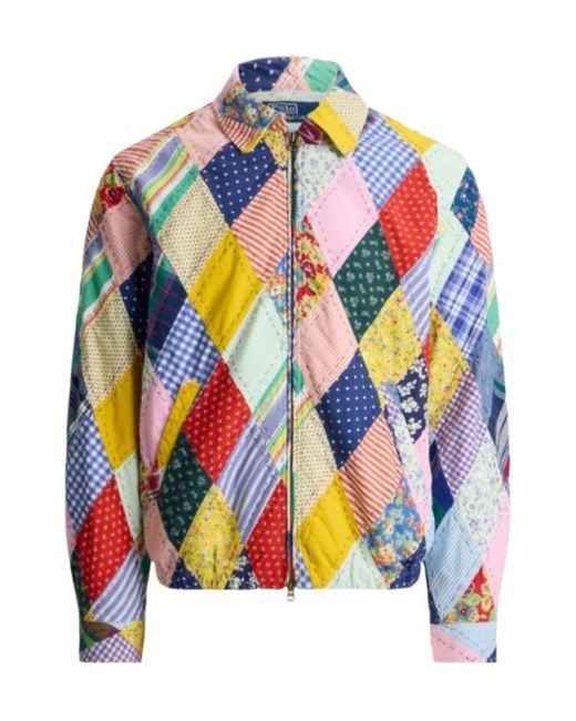 Polo Ralph Lauren Blue Floral Patchwork Jacket for men
