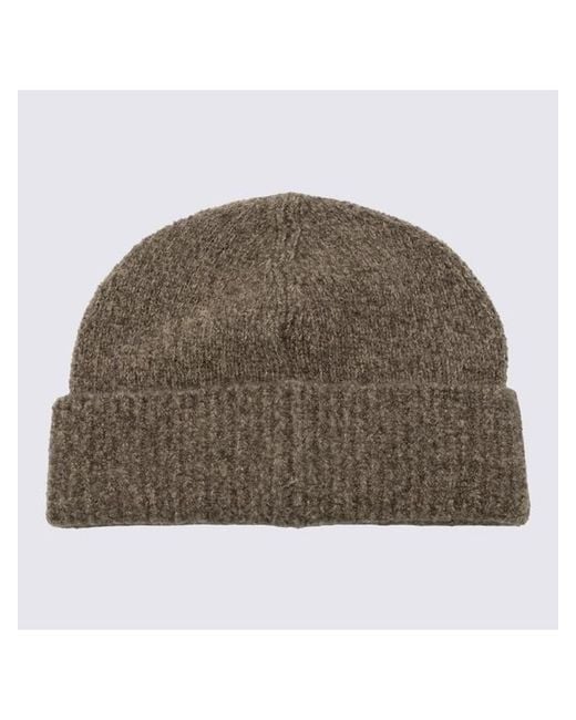 Brunello Cucinelli Brown Ribbed Beanie for men