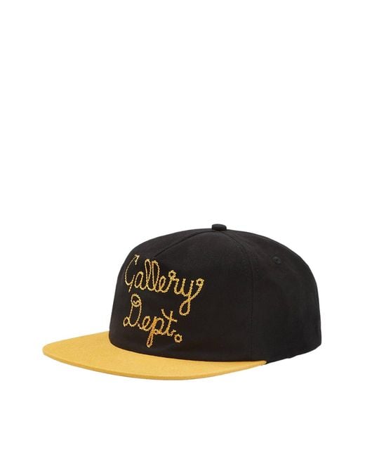 GALLERY DEPT. Black Two-Tone Baseball Cap for men