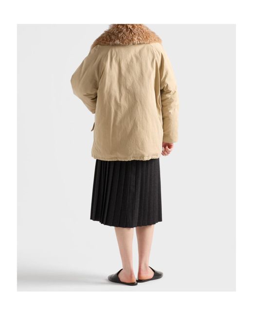 Prada Black Pleated Wool Flannel Skirt