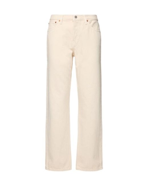 Re/done Natural Five Pocket Wrangler Jeans