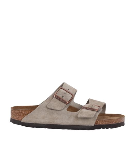 Birkenstock Brown Round Toe Slippers