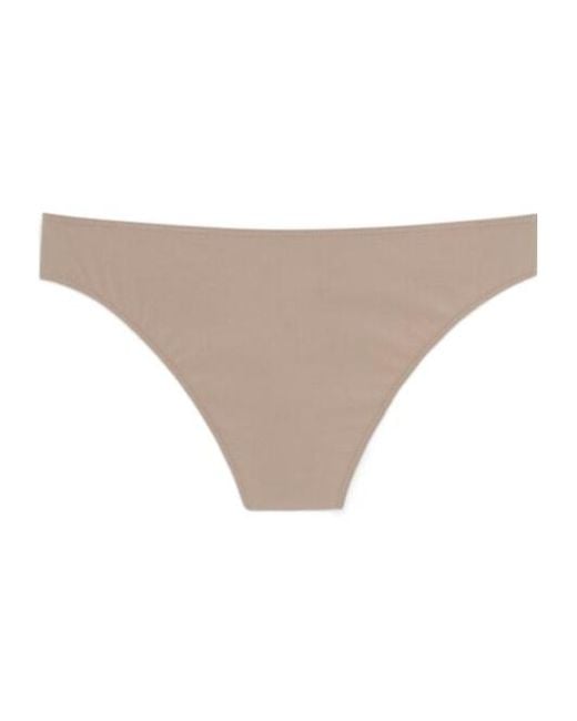 Saint Laurent Natural Hipster Bikini Bottoms