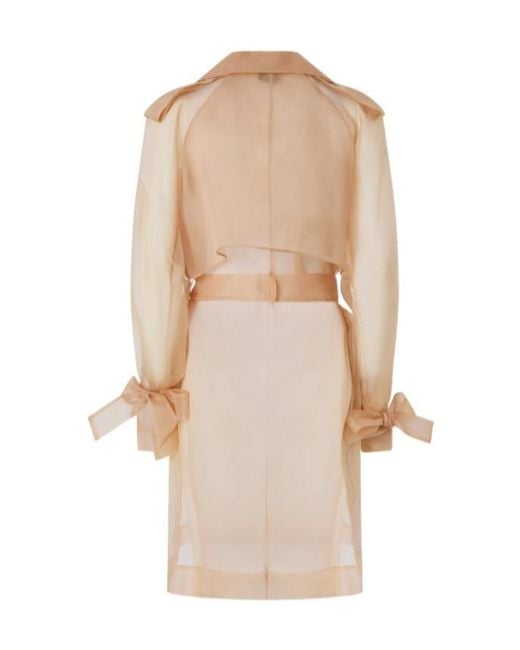 Pinko Natural Double Breasted Trench Coat