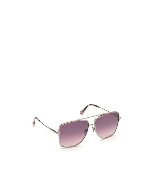 Tom Ford Pink Geometric Frame Sunglasses