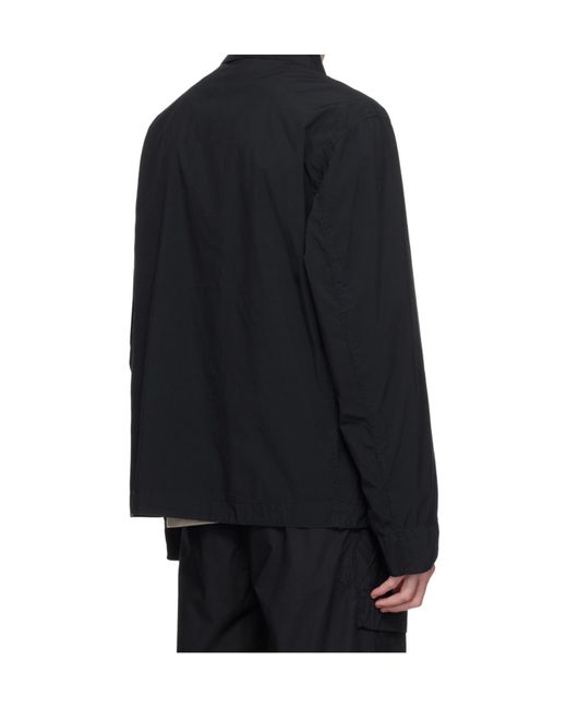 Stone Island Blue Touch Poly-Tc Logo Patch Jacket for men