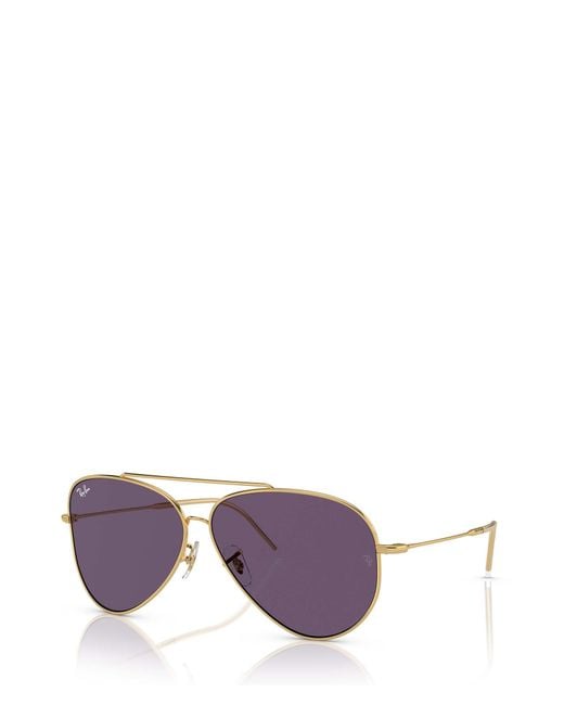 Ray-Ban Purple Aviator Reverse Sunglasses for men