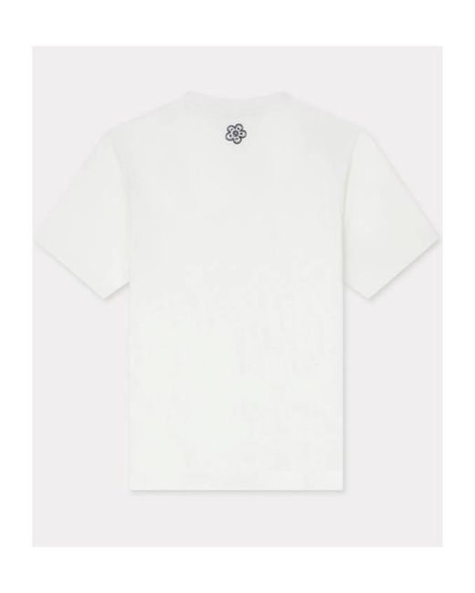 KENZO White X Futura 2000' Embroidered T-Shirt for men
