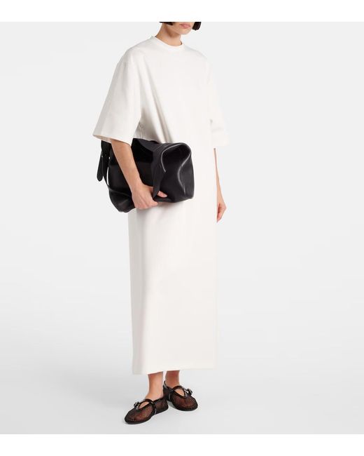 Wardrobe NYC White Round Neck Short Sleeve Dress