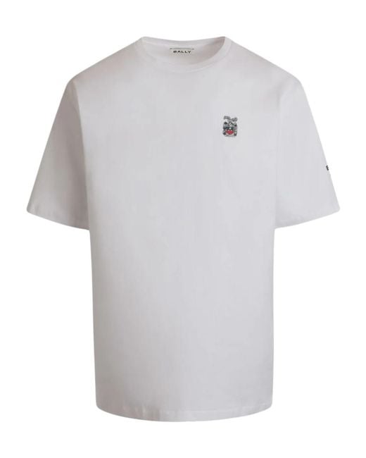 Bally White Short-Sleeved T-Shirt for men