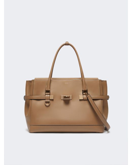 Max Mara Natural Leather Handbag