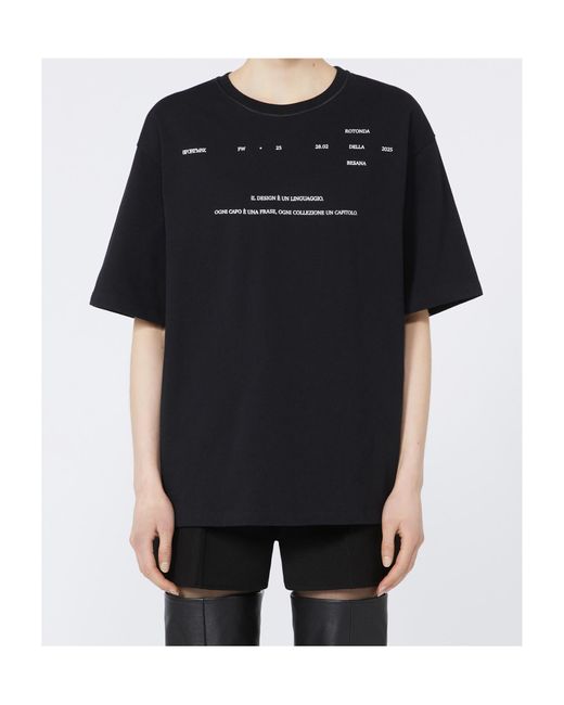 Sportmax Black Biella Crewneck T-Shirt