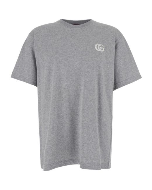 Gucci Gray Gg T-Shirt for men